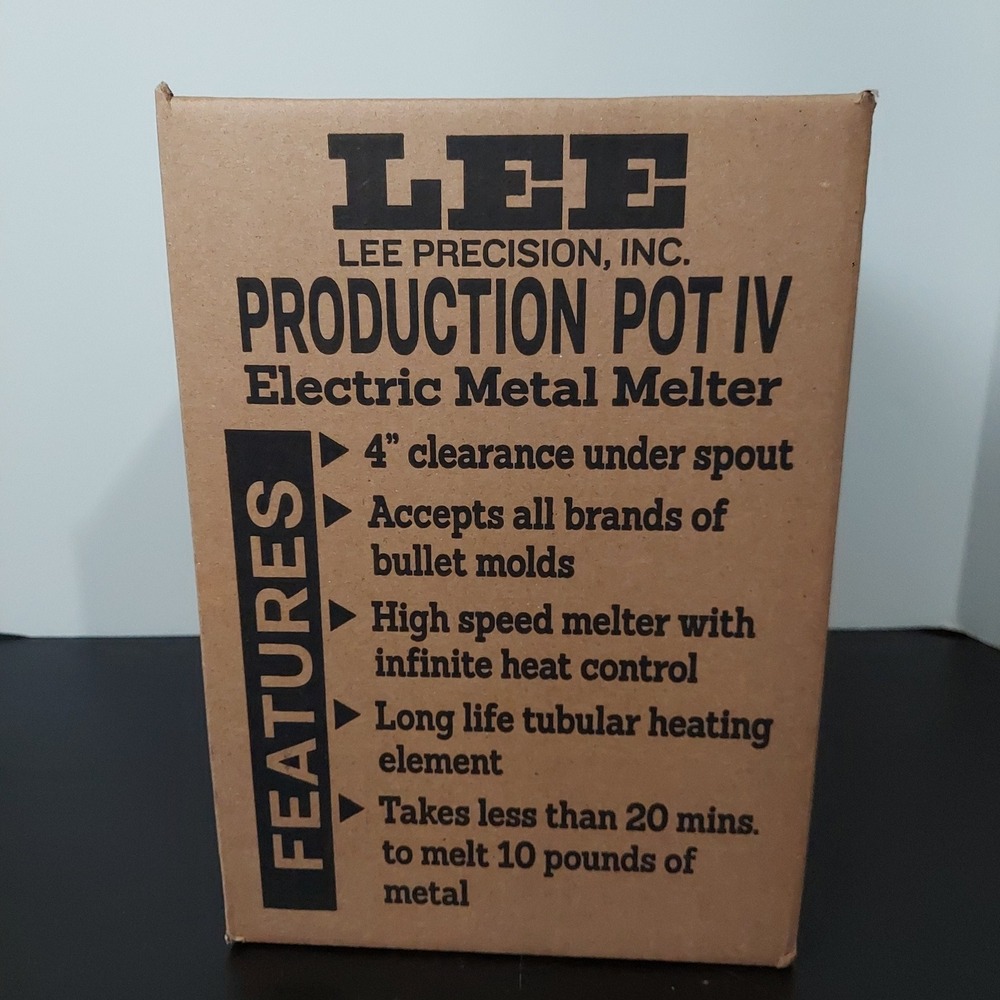 Lee Production Pot IV Electric Metal Melter 10lb Capacity Bullet Casting 90005
